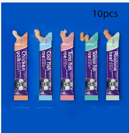 Cat Strip Kittens Nutrition Fat Hair Chin Wet Food Package Pet Cat Snacks - Needora