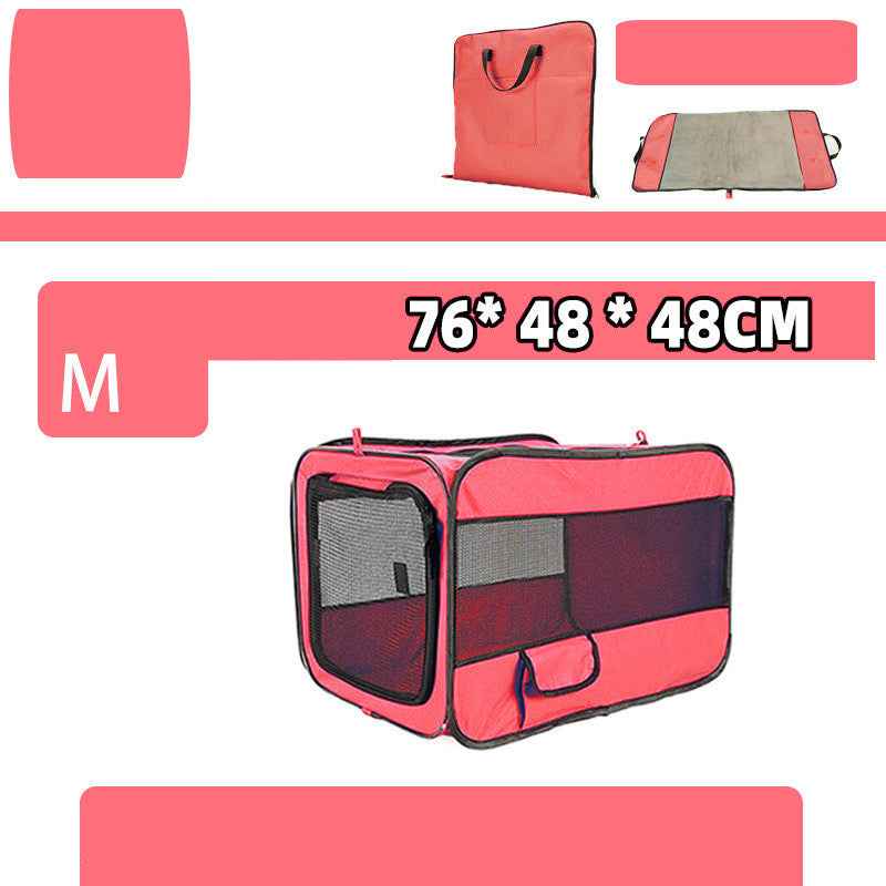 Pet Car Folding Cage – Soft‑Sided Travel Kennel for Cats & Dogs
