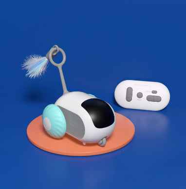 Remote Control Cat Car Toy USB Automatic Self‑Moving Smart Chasing Pet Vehicle