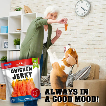 Chicken Jerky Dog Treats 1.5 Lb Human Grade Pet Snacks Grain Free Organic Meat All Natural High Protein Dried Strips Best Chews For Training Small & Large Dogs - Needora