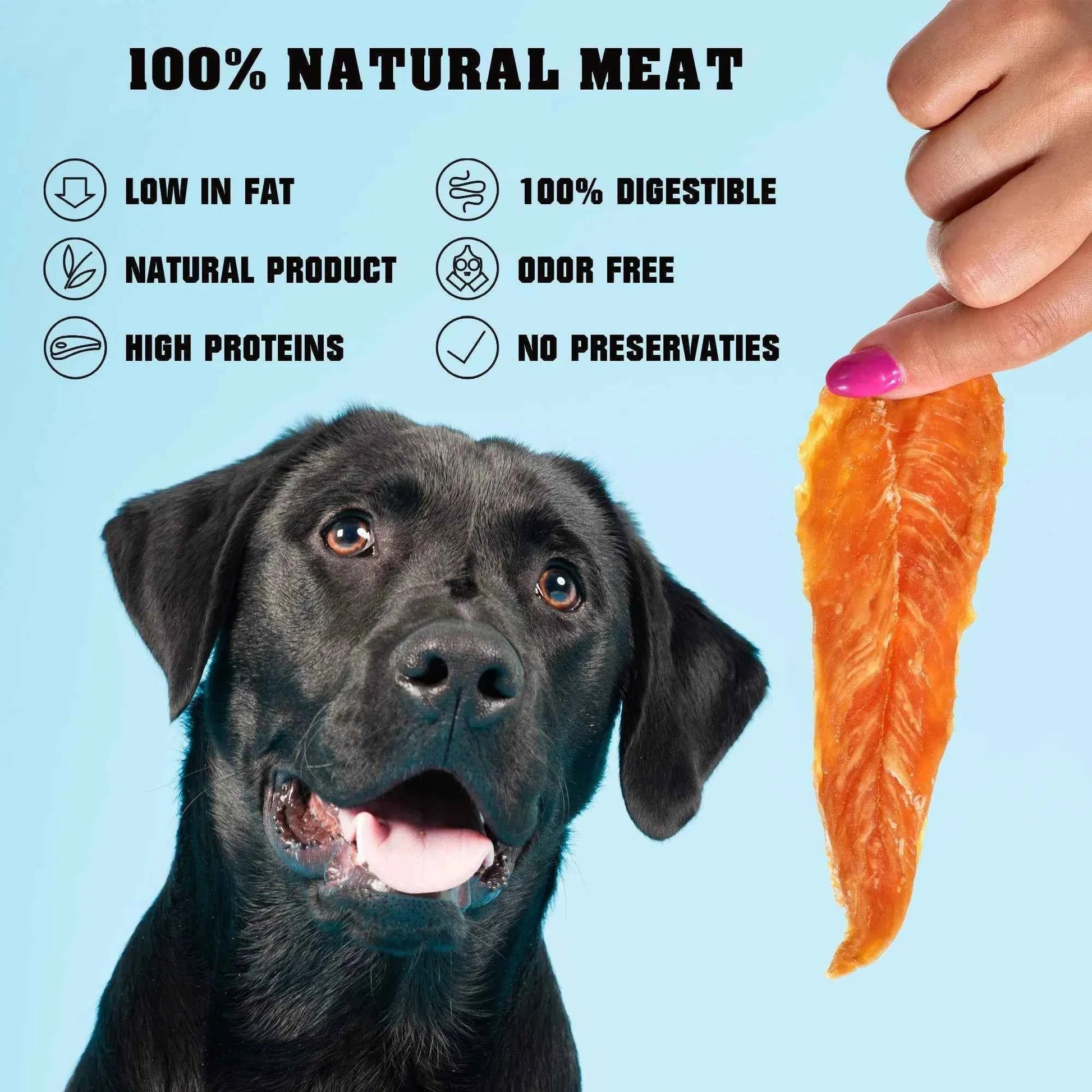 Chicken Jerky Dog Treats 1.5 Lb Human Grade Pet Snacks Grain Free Organic Meat All Natural High Protein Dried Strips Best Chews For Training Small & Large Dogs - Needora