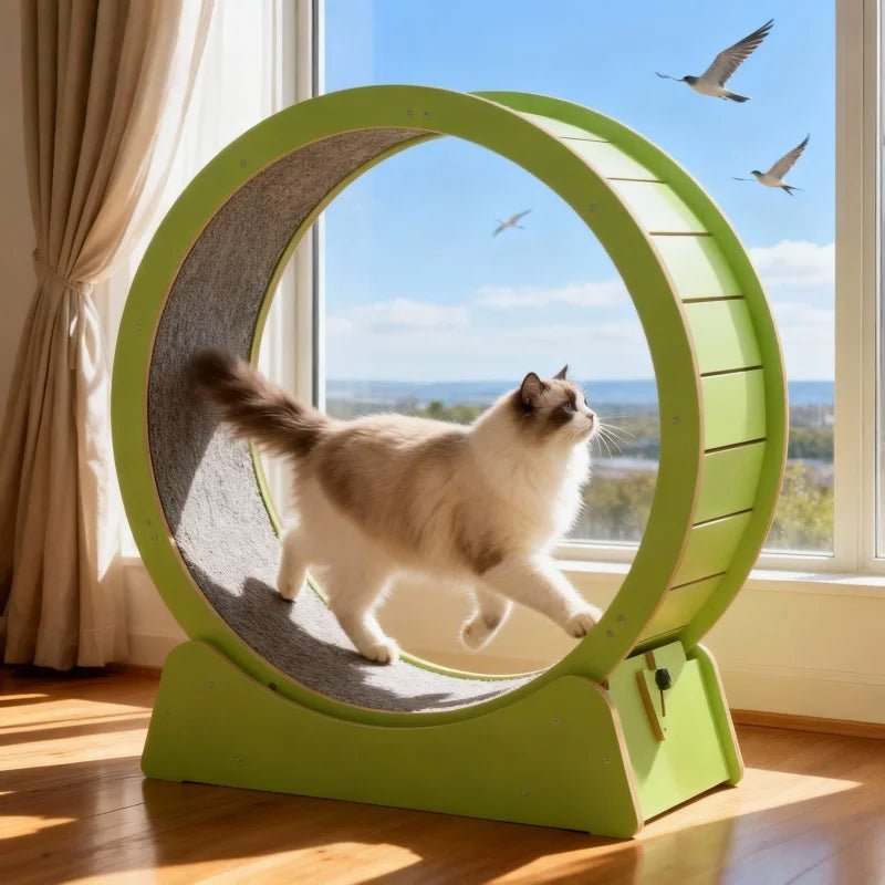 Customizable Cat Treadmill Eco-Friendly Corrugated MDF Material Modern-Classic Luxury Design Pet Interactive Movement ToySilent - Needora