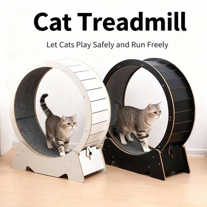 Customizable Cat Treadmill Eco-Friendly Corrugated MDF Material Modern-Classic Luxury Design Pet Interactive Movement ToySilent - Needora