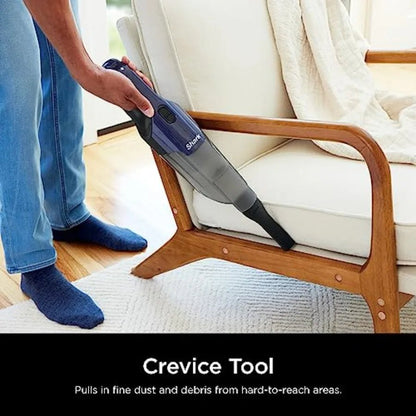 Cyclone PET Handheld Vacuum with 8" Crevice Tool HyperVelocity Suction Navy Blue/Grey CH701 - Needora