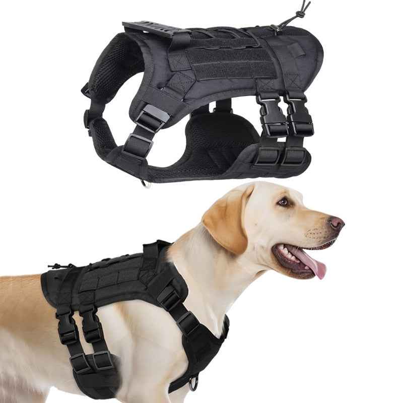 New Tactical Vest for Big Dogs Outdoor Splash‑Proof Adjustable Durable Pet Gear