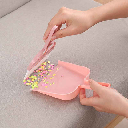 Mini Desktop Broom and Dustpan Set for Cleaning