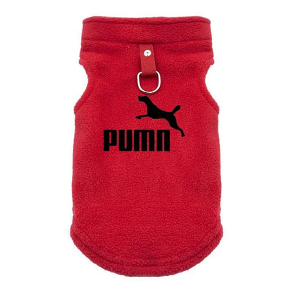 Dog Clothes harness vest Small Soft Fleece Coats Autumn Winter Warm Dogs Pets Clothing Brand Pullover - Needora