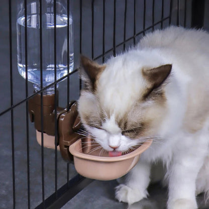 Dog hanging automatic drinking fountain cat drinking kettle watering device pet feeder bottle drinker - Needora