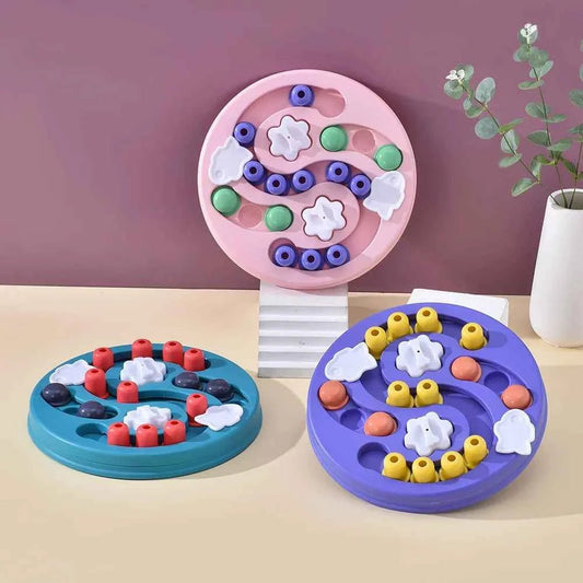 Dog Puzzle Toys Slow Feeder Interactive Increase Puppy IQ Food Dispenser Slowly Eating NonSlip Bowl Pet Cat Dogs Training Game - Needora