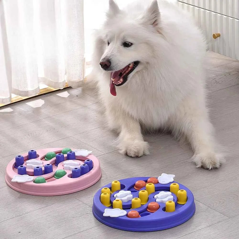 Dog Puzzle Toys Slow Feeder Interactive Increase Puppy IQ Food Dispenser Slowly Eating NonSlip Bowl Pet Cat Dogs Training Game - Needora