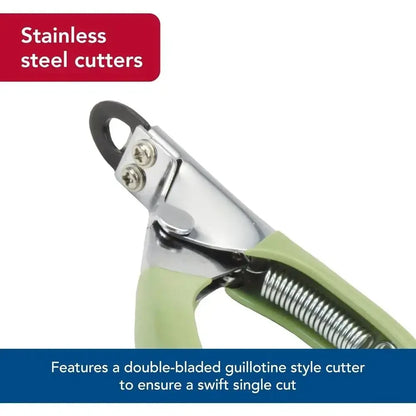 Double-Bladed Guillotine Style Dog Nail Trimmers - Owner-Friendly Vinyl Grip - Medium to Large Dogs - Large (5 L x 3 W) - Needora