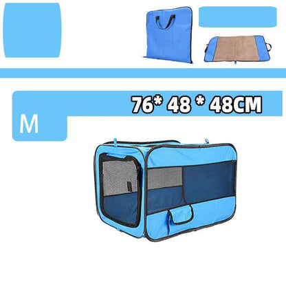 Pet Car Folding Cage – Soft‑Sided Travel Kennel for Cats & Dogs