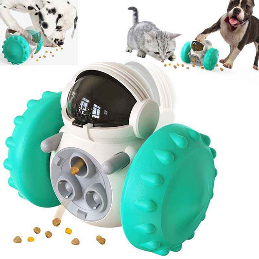 Cat Dog Slow‑Food Balance Car Toy Interactive Smart Feeding Fun Pet Trainer