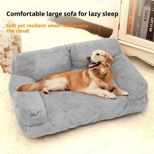 Rabbit Plush Pet Sofa Bed – Soft Comfort Nest for Dogs (S–XL)