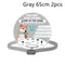 Gray 65cm 2pcs