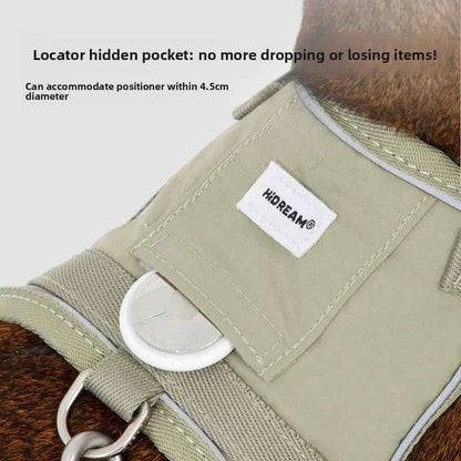 Escape Proof Cat Harness Vest with GPS Pocket, Breathable Lightweight Reflective, 130cm Leash for Walking, cat accessories - Needora