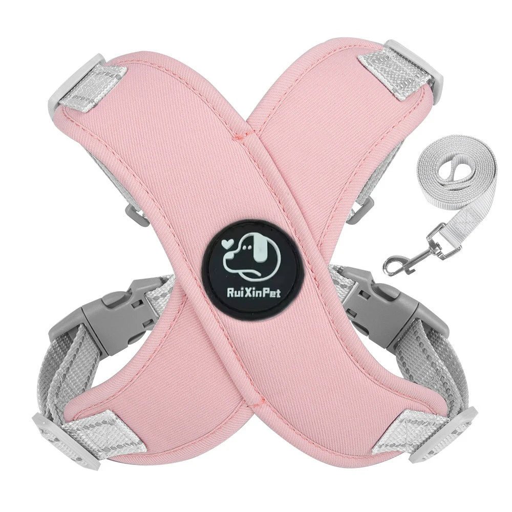 Escape Proof Cat Harness Vest with Leash Soft Padded Kitten Puppy Chest Strap for Indoor Outdoor Safety Reflective Pet Harness - Needora