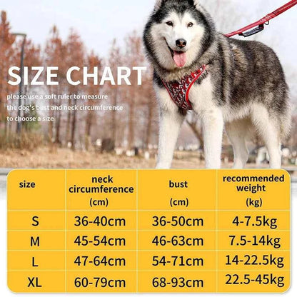 Escape Proof Dog Harness with Backpack, , Reflective Harness Vest with Padded Handle for Medium Dogs Walking, Training, and Runn - Needora