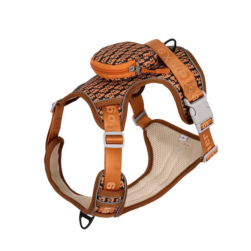 Escape Proof Dog Harness with Backpack, , Reflective Harness Vest with Padded Handle for Medium Dogs Walking, Training, and Runn - Needora
