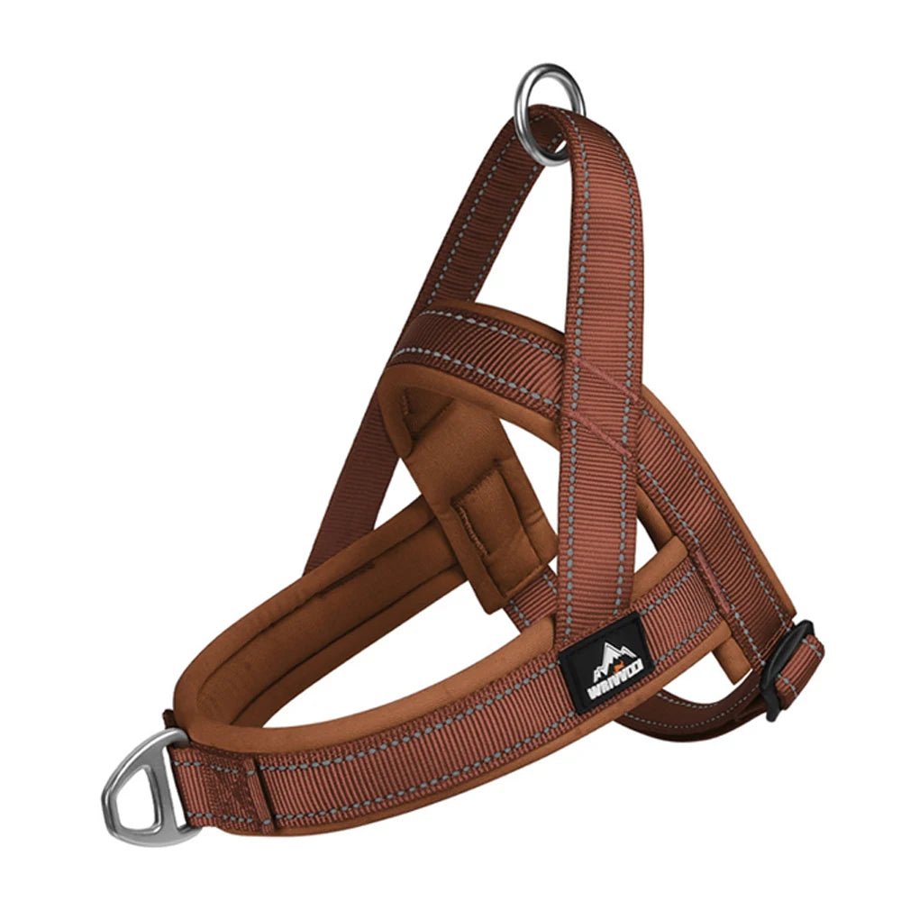 Escape-Proof No-Pull Dog Harness for Large Dogs, Heavy-Duty Front Clip Harness with Padded Chest, Reflective Strips for Safe Nig - Needora