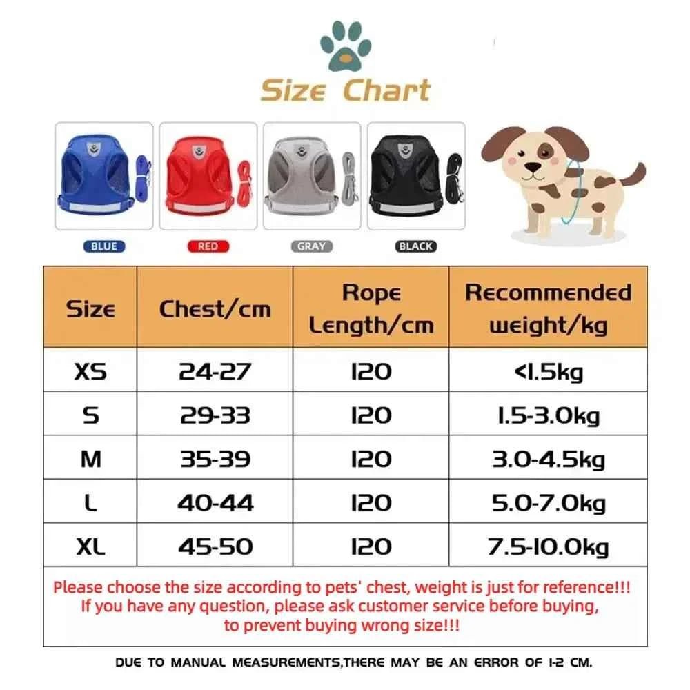 Escape Proof Reflective Cat Harness and Leash Set Adjustable Soft Mesh Pet Vest Harness for Puppy Kitten Outdoor Walking - Needora