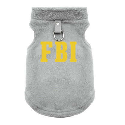 FBI Soft Dog Clothes Vest Warm Puppy Dogs Vest Cloak Pet Winter Clothing Jacket Coat Small Medium Dogs Outfit Chihuahua S-XL - Needora