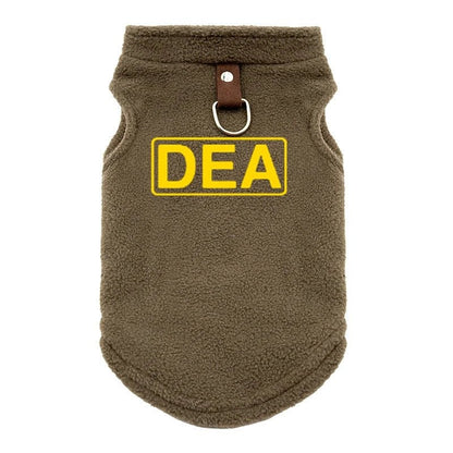 FBI Soft Dog Clothes Vest Warm Puppy Dogs Vest Cloak Pet Winter Clothing Jacket Coat Small Medium Dogs Outfit Chihuahua S-XL - Needora