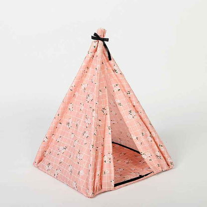 DIY Folding Tent Dog House with Mosquito Netting