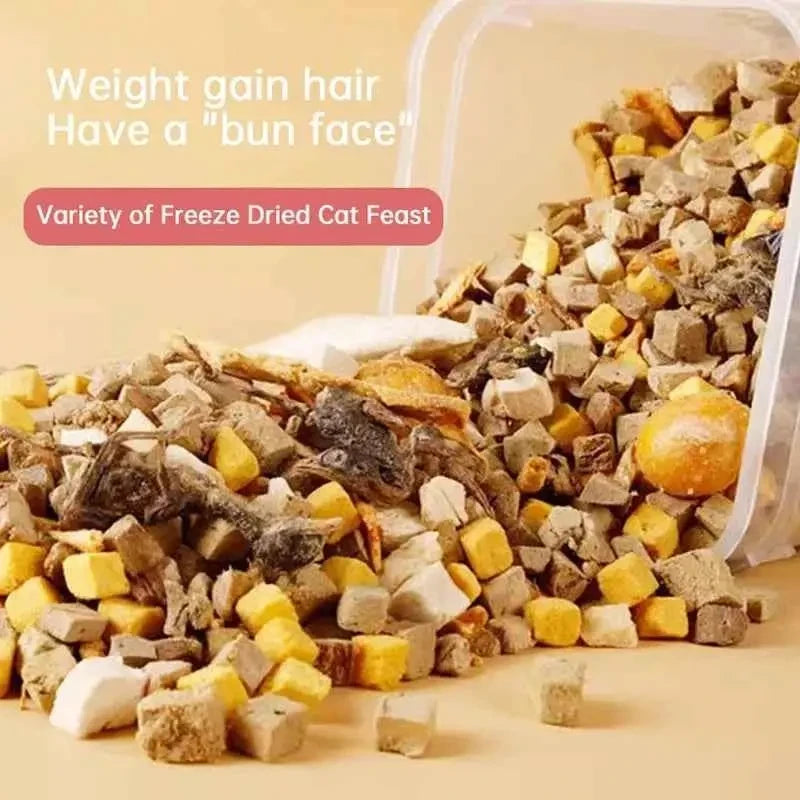 Freeze-Dried Chicken & Duck Pet Treats High-Protein Cat & Dog Snacks - Needora