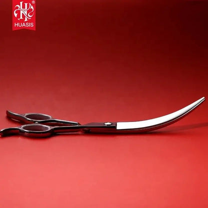 HUASIS 7 Inch New Fashion SUS440C Professional Pet Grooming Super Curved Scissors - Needora