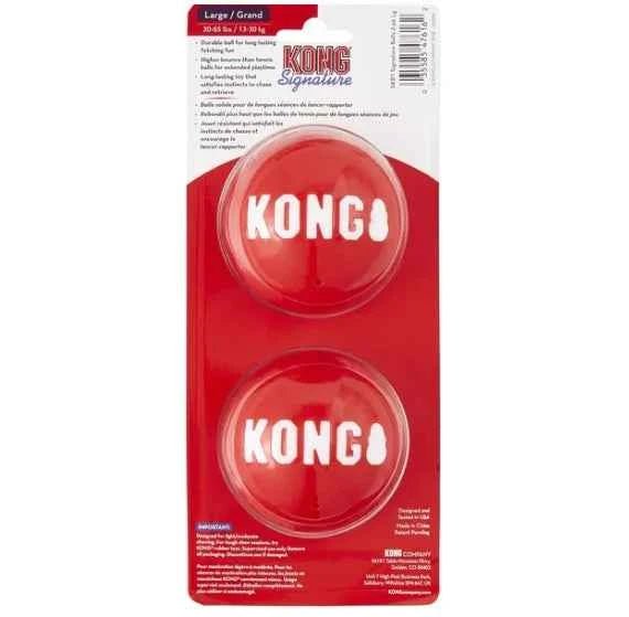 KONG Signature Balls Dog Toy, 2-pack - Needora