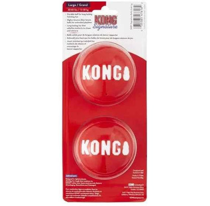 KONG Signature Balls Dog Toy, 2-pack - Needora