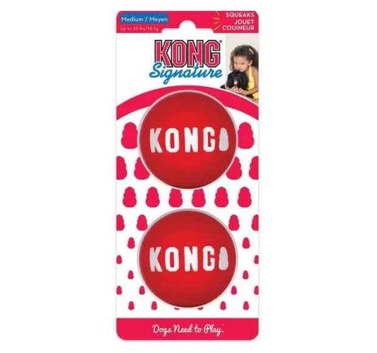 KONG Signature Balls Dog Toy, 2-pack - Needora