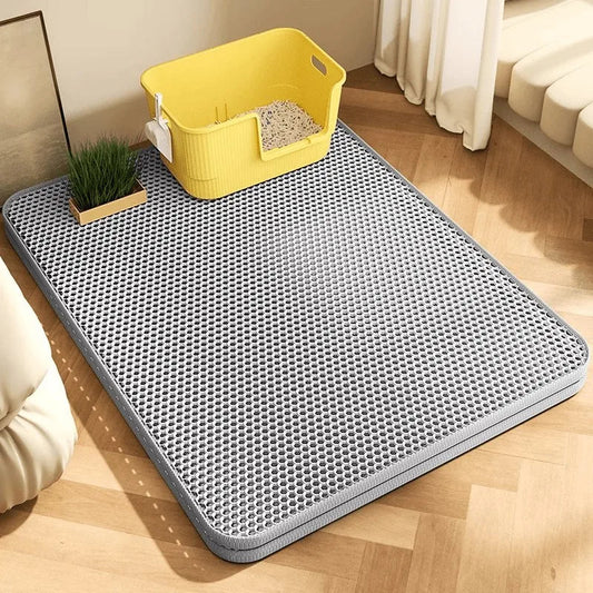 Large Cat Litter Mat – Waterproof Double-Layer Non-Slip Pad - Needora
