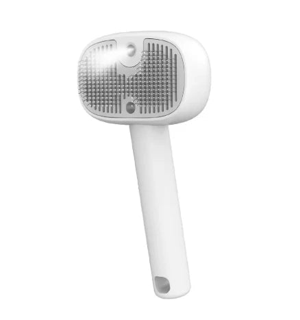 Latest Hot 5-in-1 Pet Steam Massage Brush with UV Sterilizer & Mist Soft Teeth Hair Removal Comb CE FC Certified Easy Clean - Needora