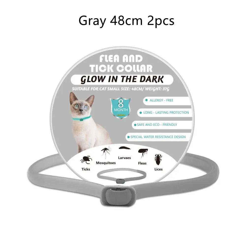 LED Luminous Pet Collar Insect Repellent – back view