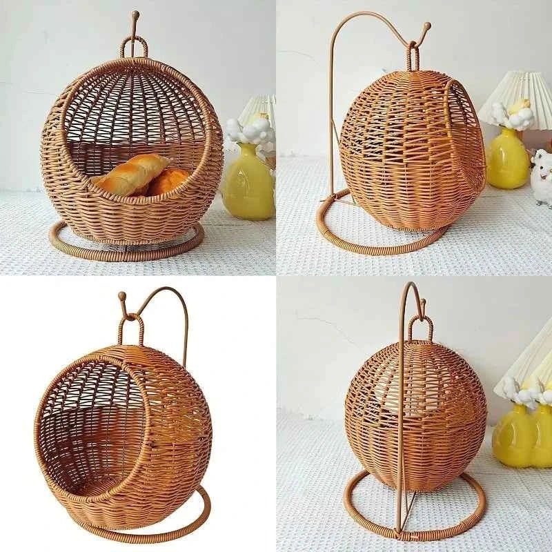 Luxury Fruit Basket Cat Hammock bed Hand Woven Storage Basket Comfortable Heavy Carton Packaging Not Easy To Damage for Pets - Needora
