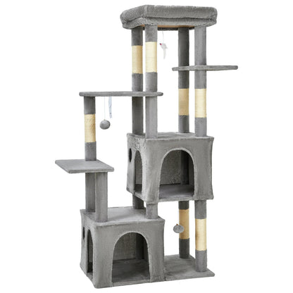 Multi-Level Cat Tree Tower for Large Cats Maine Coons with Perch Condos Sisal Scratching Posts Play Toys Indoor Cat Furniture - Needora