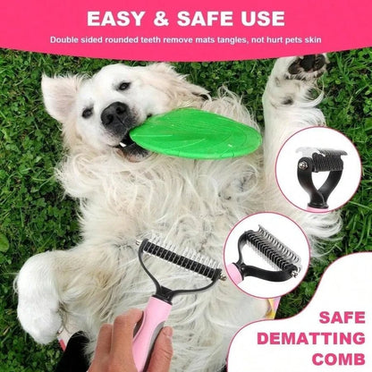 【New Arrival】6PCS Dog Grooming Kit, Pet Grooming Kit, Deshedding Brush Short Hair, Slicker Brush, Flea Comb, Puppy Brush Set In P - Needora