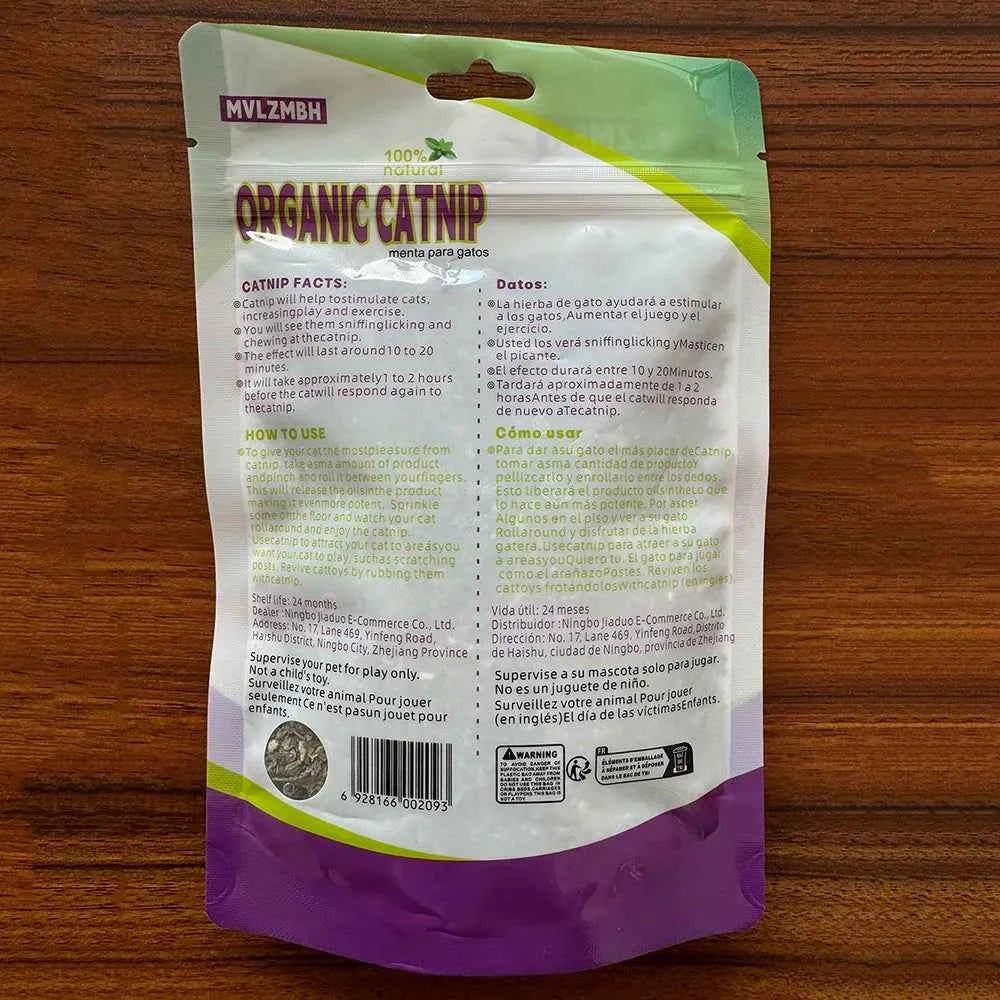 Organic 100% Natural High Quality Catnip Cattle Grass Mint Taste Funny Cat Toy New Cat Toy Interactive Cat Toys Pet Supplies - Needora