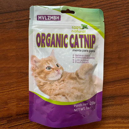 Organic 100% Natural High Quality Catnip Cattle Grass Mint Taste Funny Cat Toy New Cat Toy Interactive Cat Toys Pet Supplies - Needora