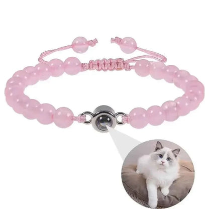 Personalized Stainless Steel Pet Photo Projection Bracelet – Custom Dog & Cat Portrait Memorial Jewelry Gift - Needora