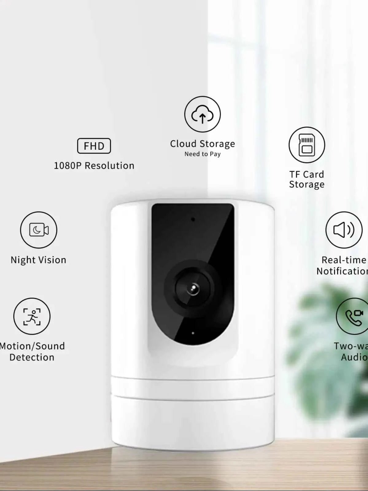 Pet Camera ,Security Camera Indoor,Pet Camera with Phone App, ,Security Camera Indoor，Foldable Baby Camera for Home Security - Needora