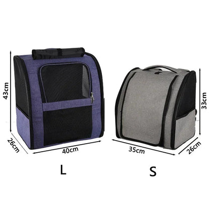 Pet Cat Backpacks Breathable Outdoor Cat Carrier Shoulder Bag for Small Dogs Cats Portable Travel Folding Backpack Pet Supplies - Needora