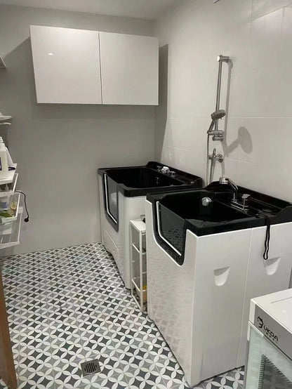 Pet Cat Dog SPA Machine Milk Bath Massage Bathtub Bathtub Bathtub Swimming Pool Large and Small Dog Bathing Pool - Needora