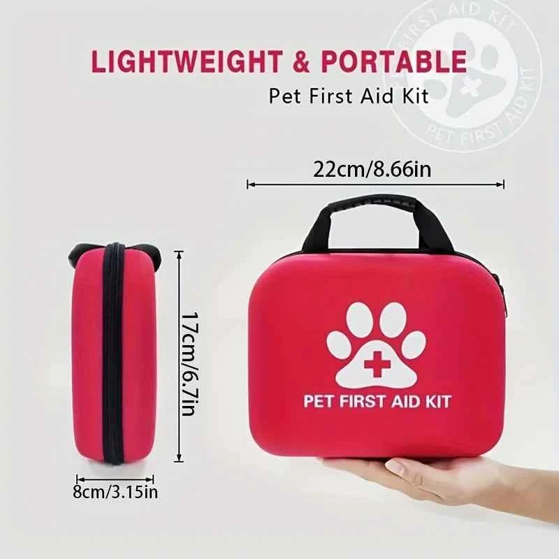 Pet First Aid Kit: Contains emergency supplies and an emergency blanket, suitable for hiking, camping, and backpacking. - Needora