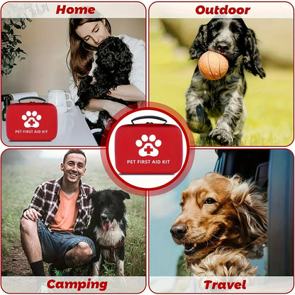 Pet First Aid Kit Multi-purpose Emergency Medical Portable Cat and Dog Medical Bag Outdoor Home Emergency edc Camping Hiking - Needora