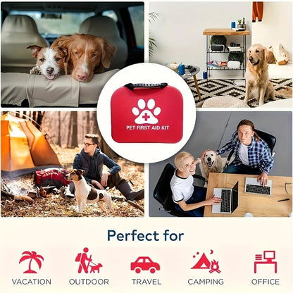 Pet First Aid Kit Multi-purpose Emergency Medical Portable Cat and Dog Medical Bag Outdoor Home Emergency edc Camping Hiking - Needora
