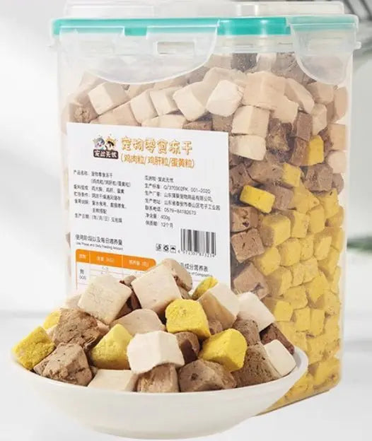 Pet Snacks 500g Chicken Grain Mixed Food Training Interactive Cat Dog Snacks - Needora