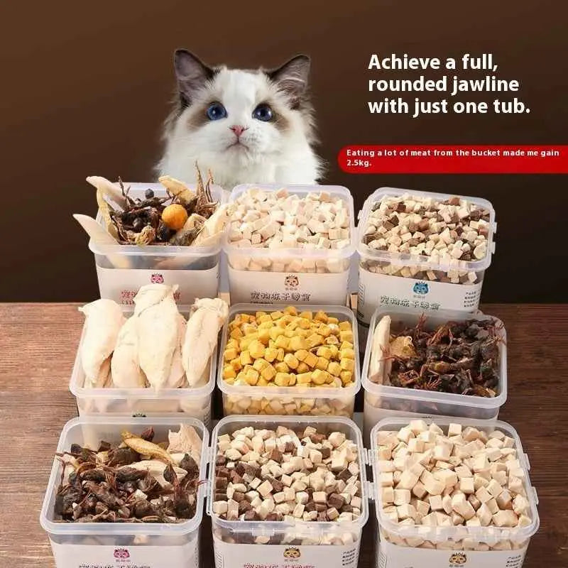 Pet Snacks 500g Chicken Grain Mixed Food Training Interactive Cat Dog Snacks - Needora